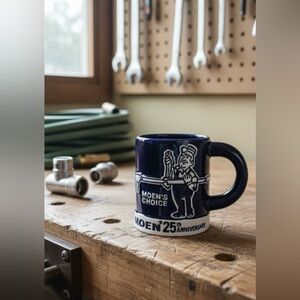 Moen 25th Anniversary Mug Plumber’s Choice Collectible Limited Rare Coffee